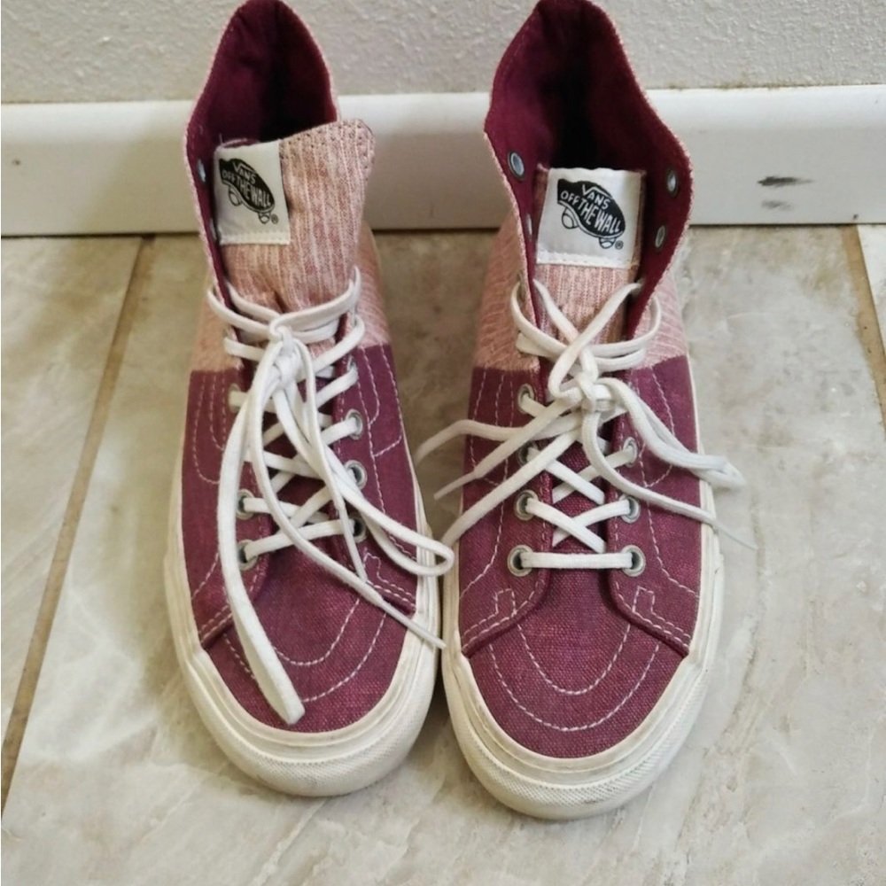 Purple vans shoes